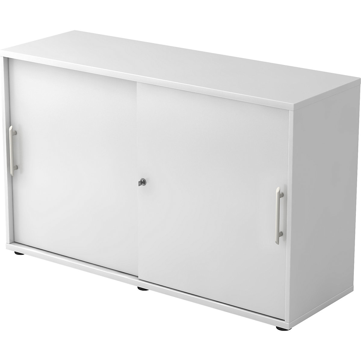 Armário com portas de correr FINO, 1 prateleira cada, 1 parede separadora, AxLxP 748 x 1200 x 400 mm, branco-7