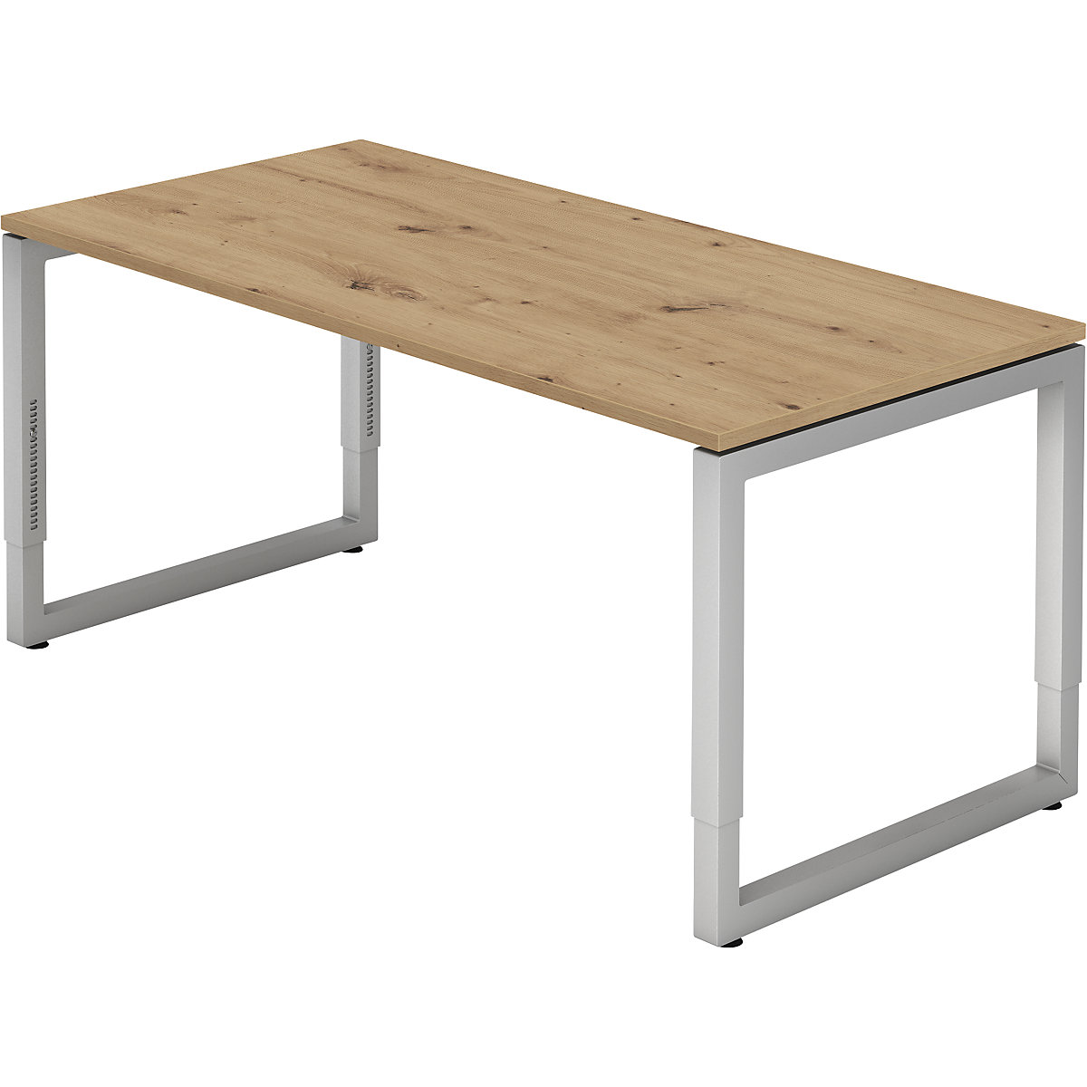 Bureau à piétement en tube d'acier carré &ndash; eurokraft pro