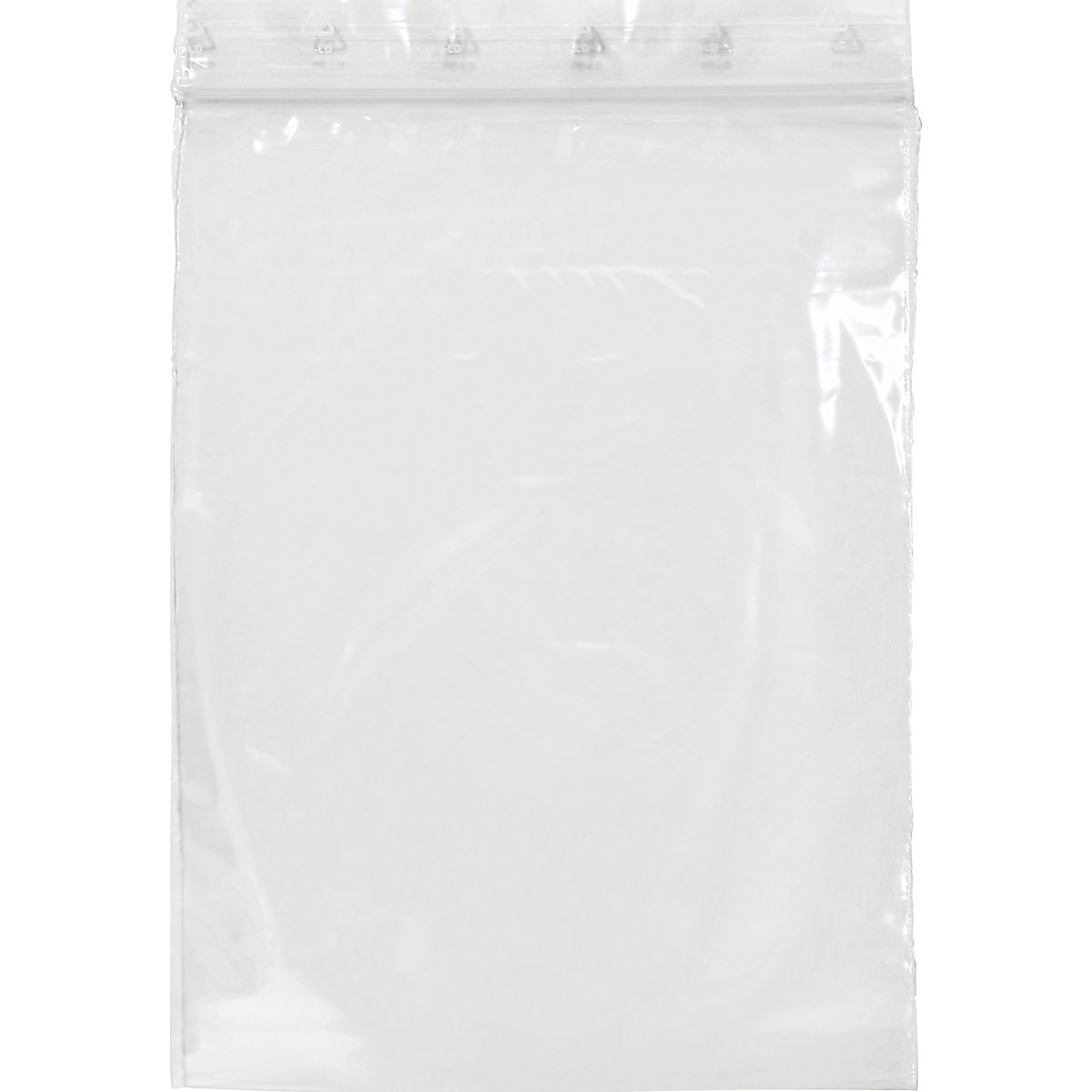 EUROKRAFTbasic – Sacchetto per chiusura a pressione, senza campo di scrittura, spessore 50 µm, conf. da 1000 pz., largh. x lungh. 120 x 170 mm