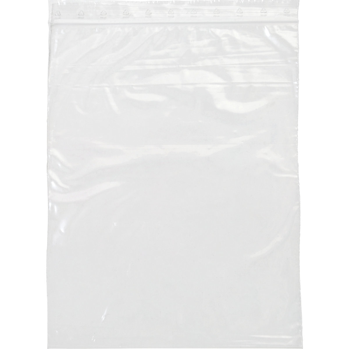 EUROKRAFTbasic – Sacchetto per chiusura a pressione, senza campo di scrittura, spessore 50 µm, conf. da 1000 pz., largh. x lungh. 220 x 310 mm