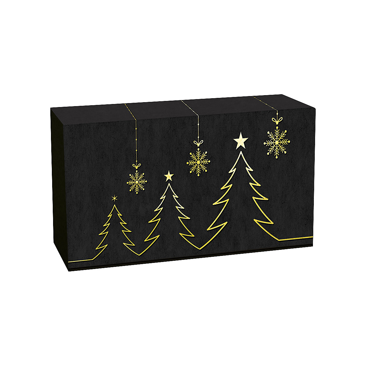 Scatola regalo per bottiglie abete dorato - ratioform