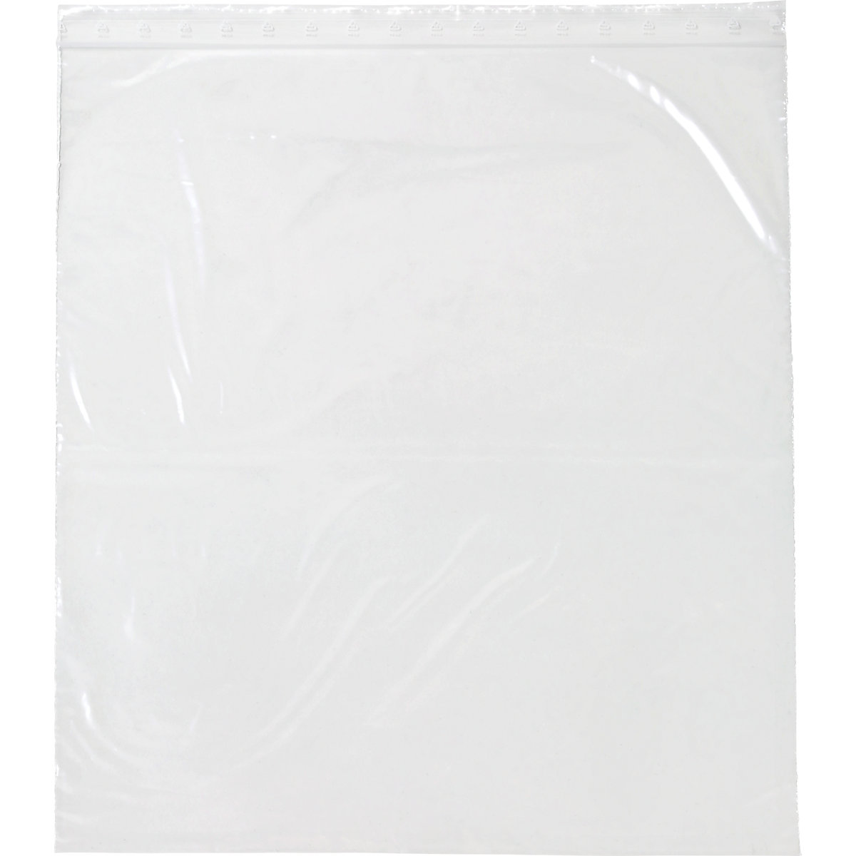 EUROKRAFTbasic – Sachet à fermeture par pression, sans champ pour inscription, épaisseur 50 µm, lot de 1000, l x L 350 x 450 mm