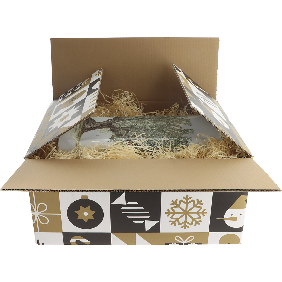Boîte cadeau motif de Noël (Illustration du produit 3)-2