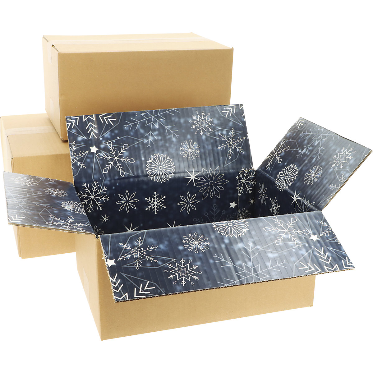 Boîte pliante en carton ondulé avec impression intérieure Christmas (Illustration du produit 5)-4