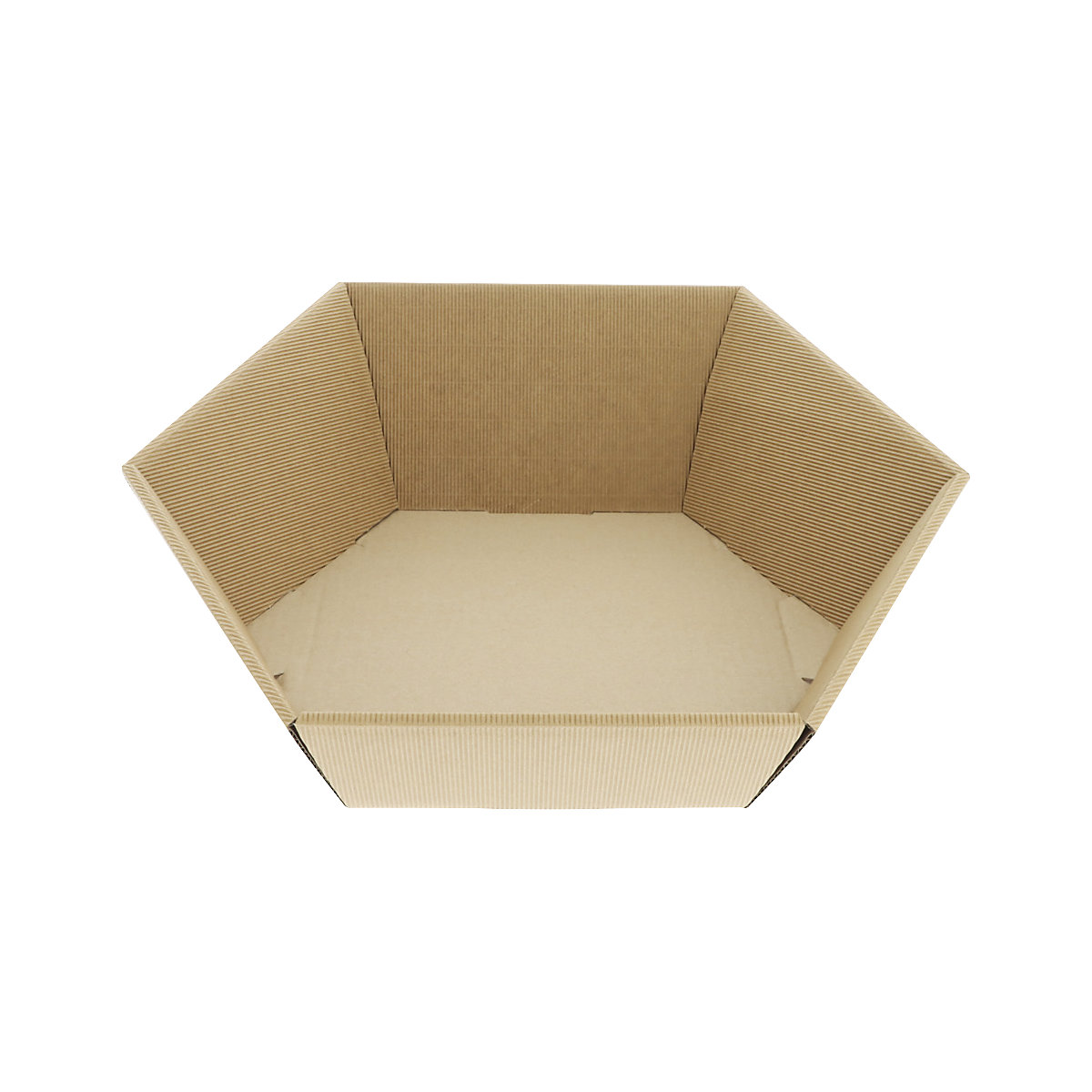 Panier cadeau – ratioform, hexagonal, dim. int. 415 x 402 mm, hauteur variable 84 – 139 mm, à partir de 5 pièces-1