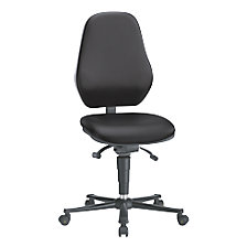 tekerlekli, siyah suni deri kaplama