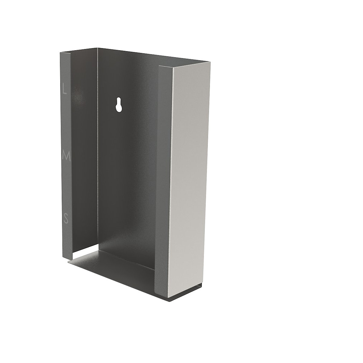 Dispenser van roestvast staal voor wegwerphandschoenen, voor wandmontage, h x b x d = 395 x 261 x 96 mm-1