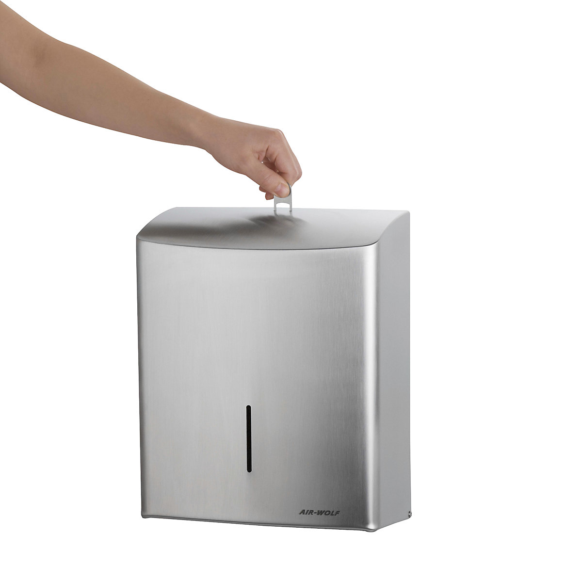Roestvast stalen papieren-handdoekdispenser – AIR-WOLF (Productafbeelding 5)-4