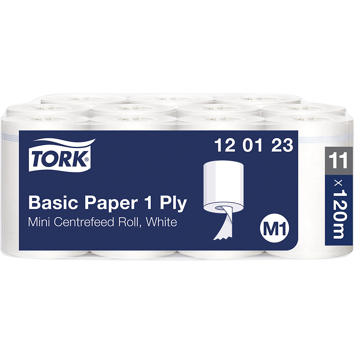 Standaard papieren poetsdoekjes met binnenafrolling – TORK (Productafbeelding 2)-1