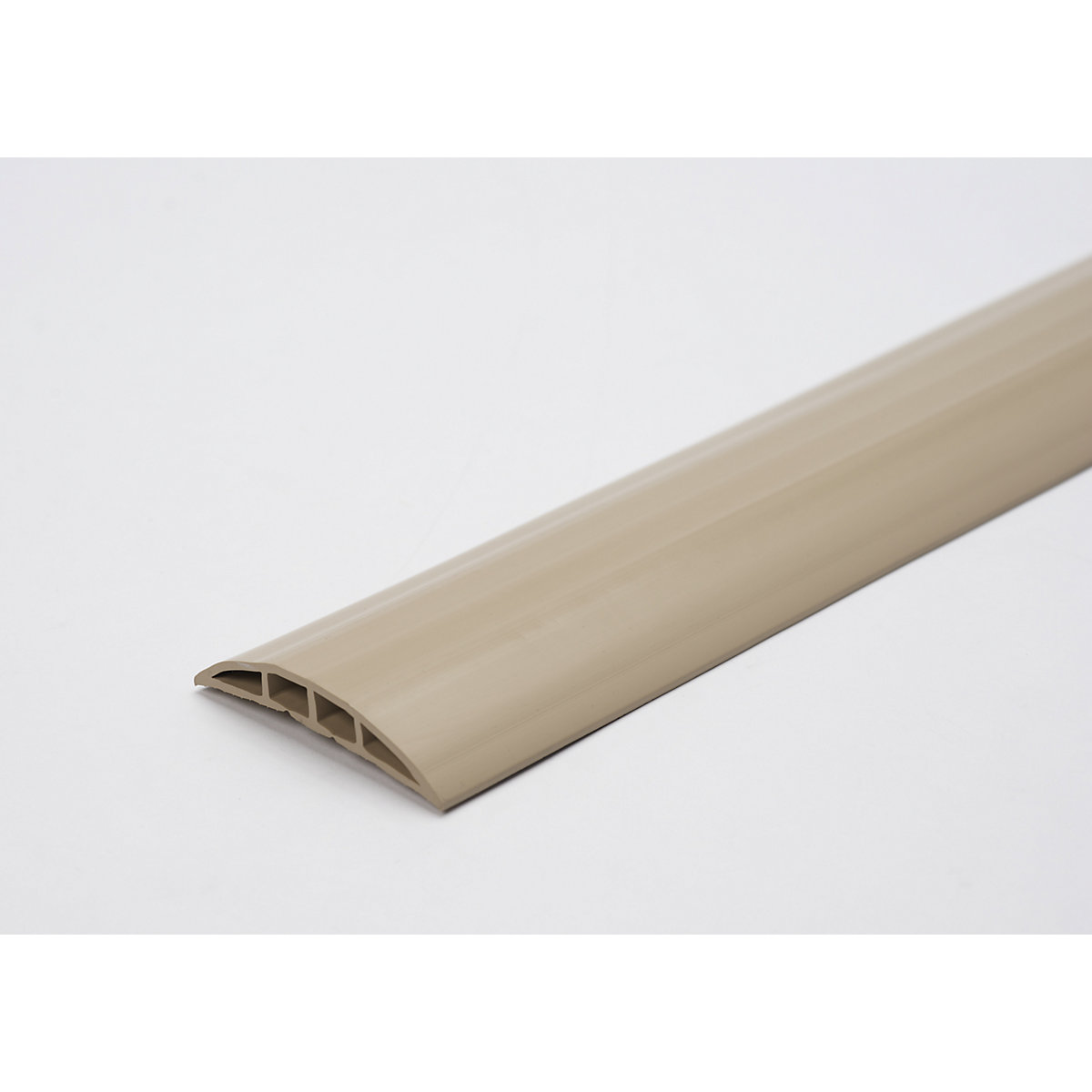 Canalina passacavo in plastica, per cavi e tubi flessibili con Ø fino a 7,5 mm, beige, 2 camere, lunghezza 1,5 m-6
