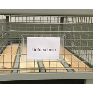 Buste portadocumenti con sistema di fissaggio in filo metallico