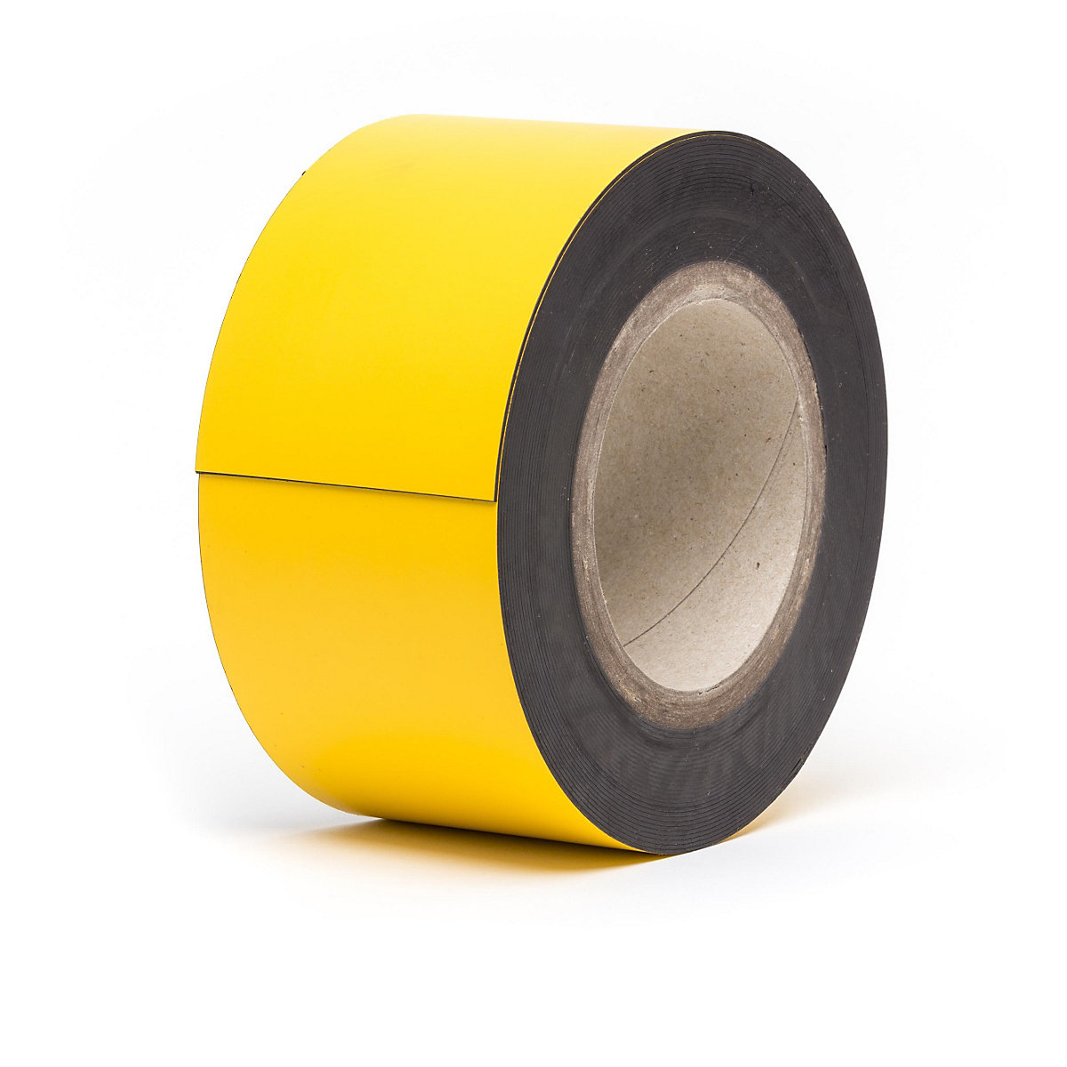 Targhette magnetiche per magazzino, merce in rotoli, giallo, altezza 80 mm, lunghezza rotolo 10 m-11