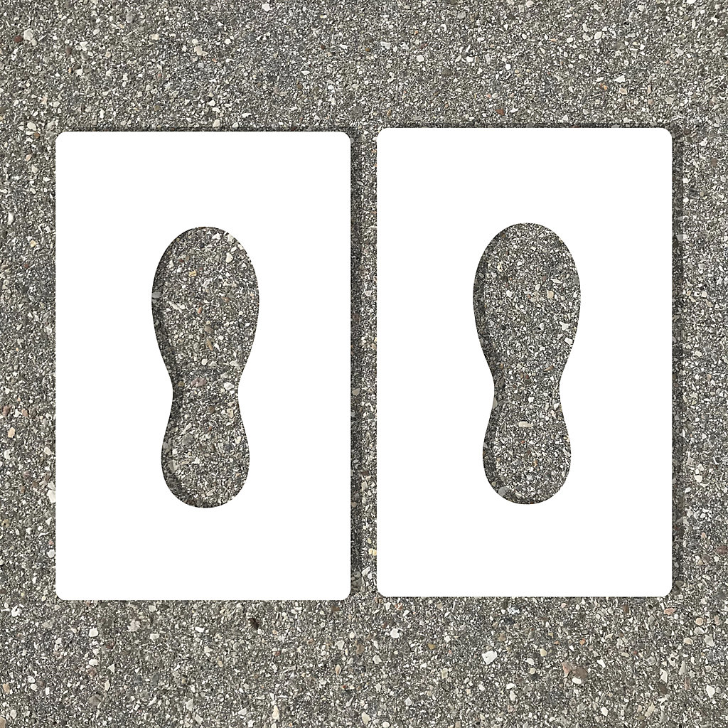 Set 4 Stencil Legno Impronte Gnomi Natale - Decorazioni Fai Da Te Per Finestre E Pareti - Foto 5