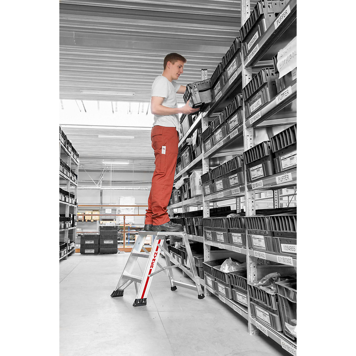 Scăriță pliantă din aluminiu – HYMER (Imagine produs 2)-1