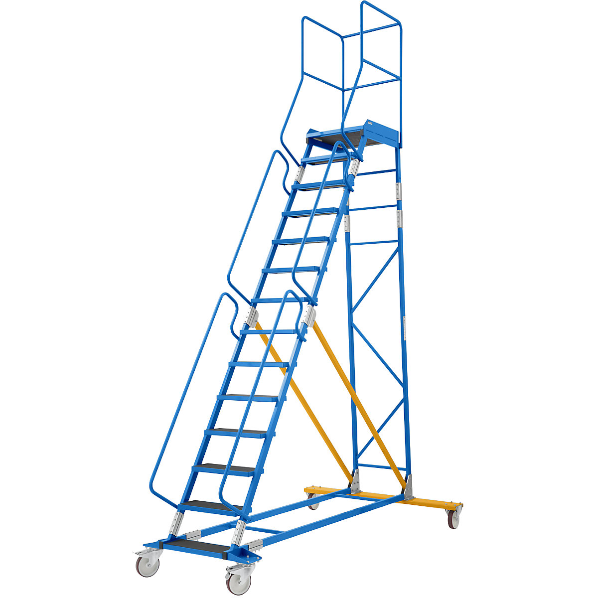 Scară mobilă cu podest – eurokraft pro (Imagine produs 2)-1