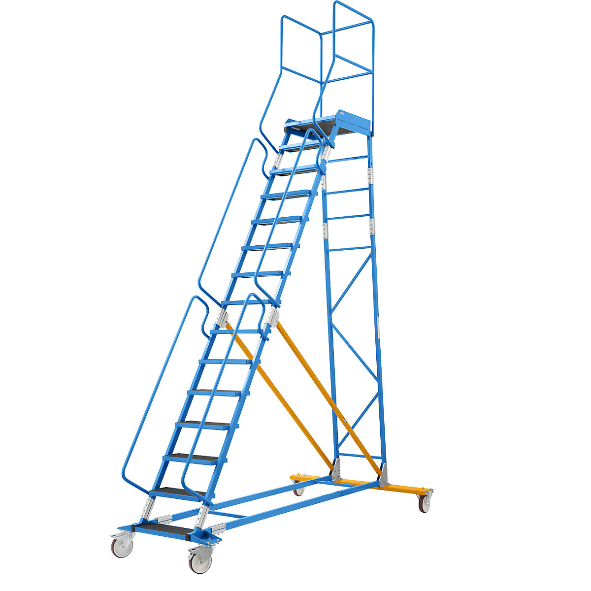 Scară mobilă cu podest – eurokraft pro (Imagine produs 2)-1