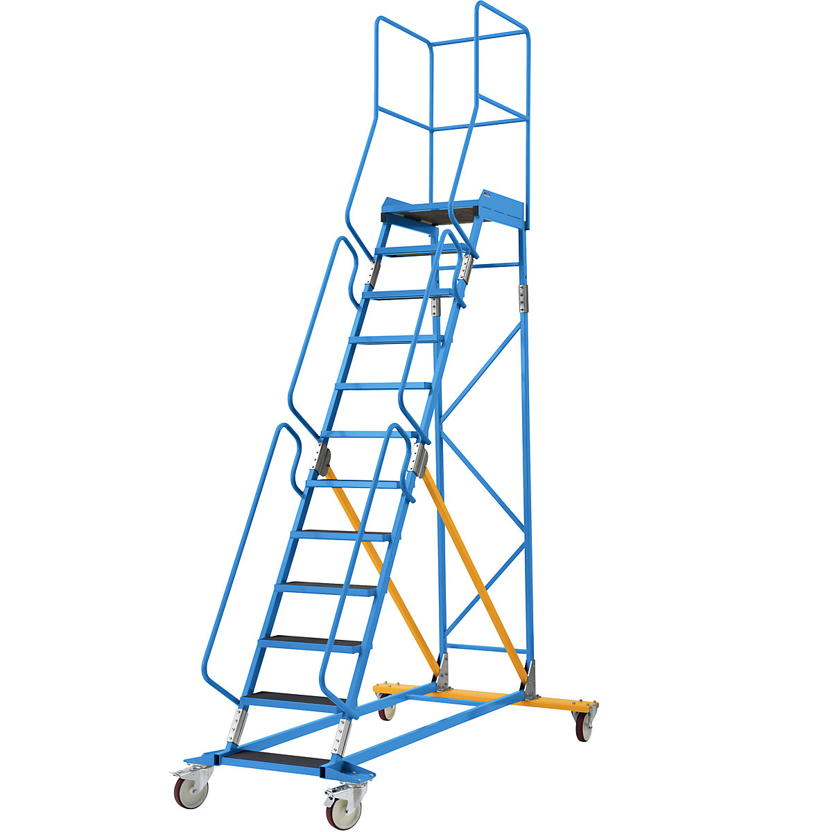 Scară mobilă cu podest – eurokraft pro (Imagine produs 2)-1