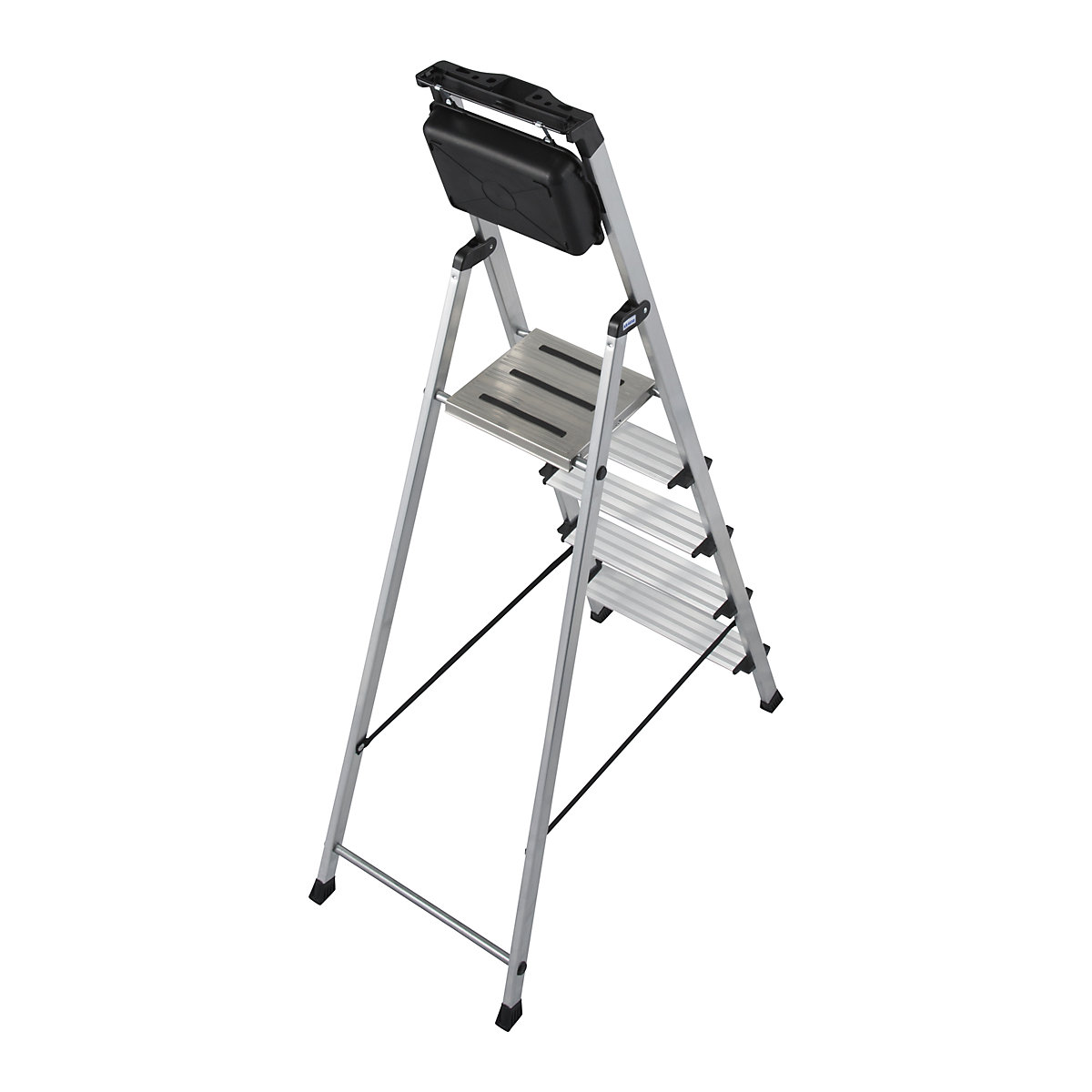 Scară dublă cu trepte, din aluminiu – KRAUSE (Imagine produs 2)-1