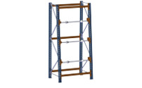 Scaffale per avvolgicavi, larghezza scomparti 1150 mm, scaffale portante, inclinato