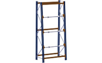 Scaffale per avvolgicavi, larghezza scomparti 1350 mm, scaffale portante, inclinato