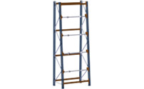 Scaffale per avvolgicavi, larghezza scomparti 1350 mm, scaffale portante, inclinato
