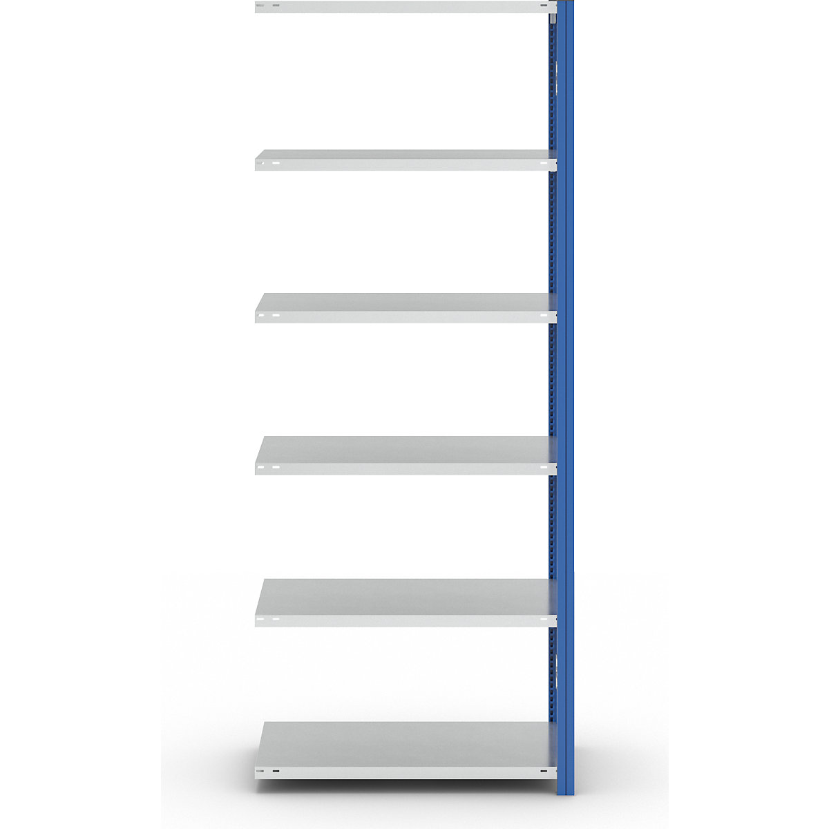 Scaffale a innesto per magazzino, montanti blu – eurokraft pro (Foto prodotto 4)-3