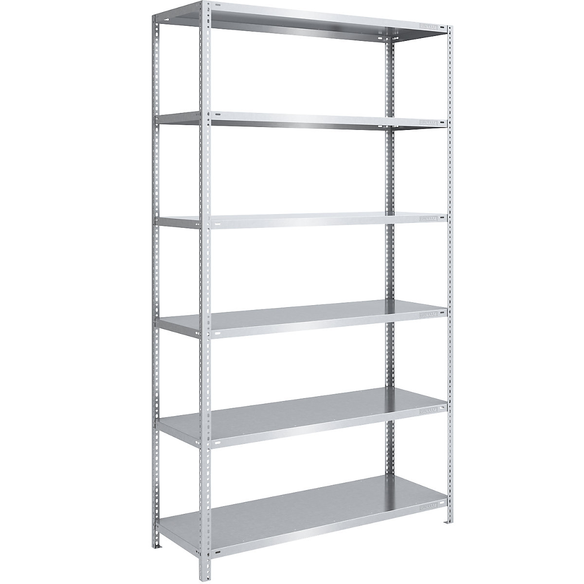 Scaffale a vite, struttura leggera, zincato – eurokraft pro