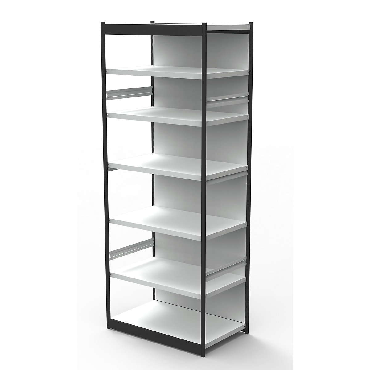 Scaffale modulare per ufficio, con parete posteriore