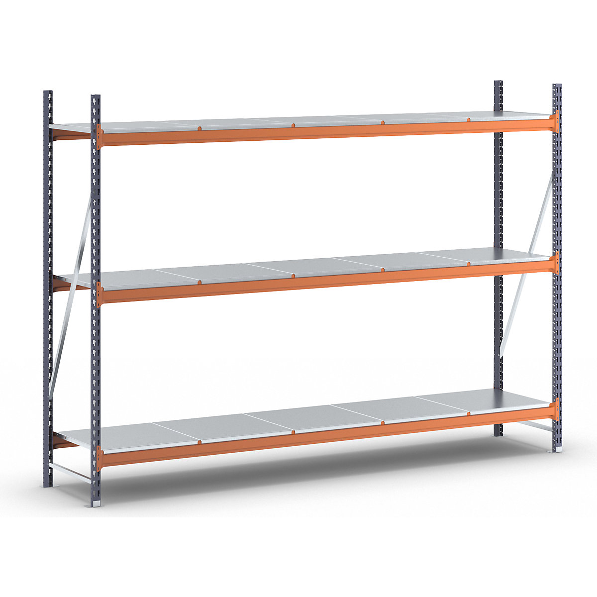 Scaffale a ripiani lunghi