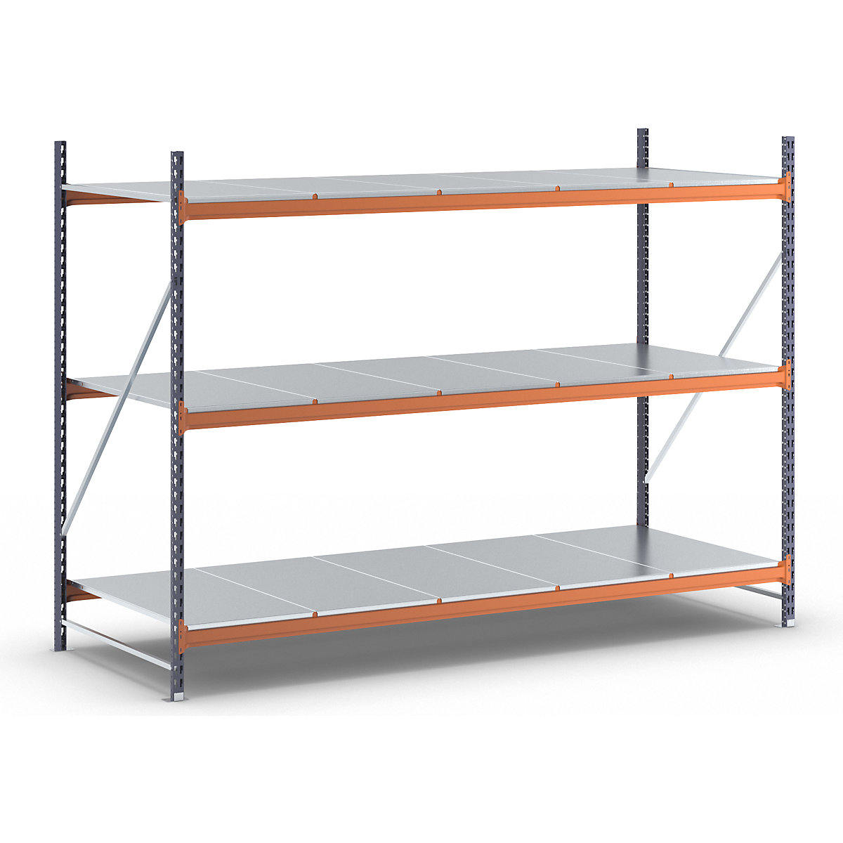 Scaffale a ripiani lunghi