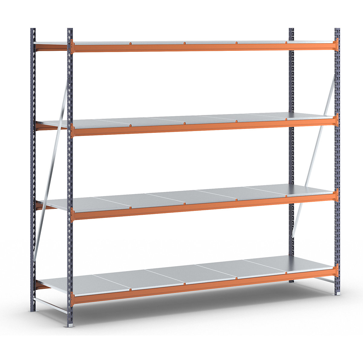 Scaffale a ripiani lunghi