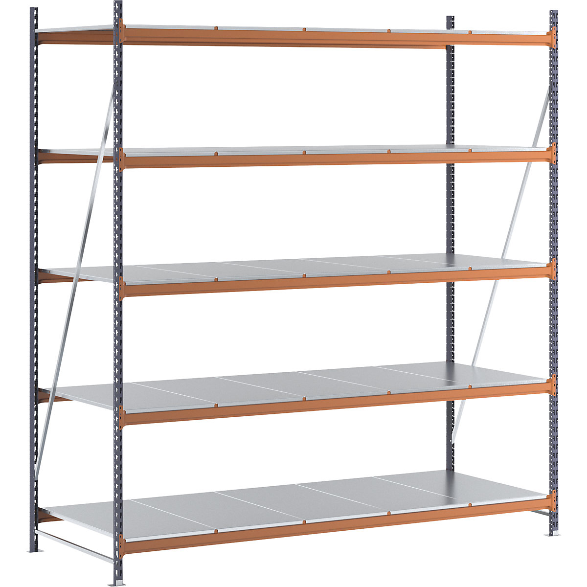 Scaffale a ripiani lunghi