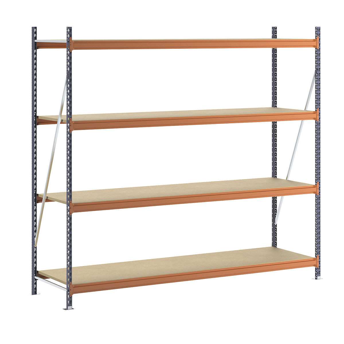 Scaffale a ripiani lunghi