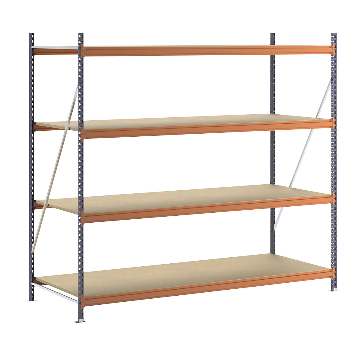Scaffale a ripiani lunghi