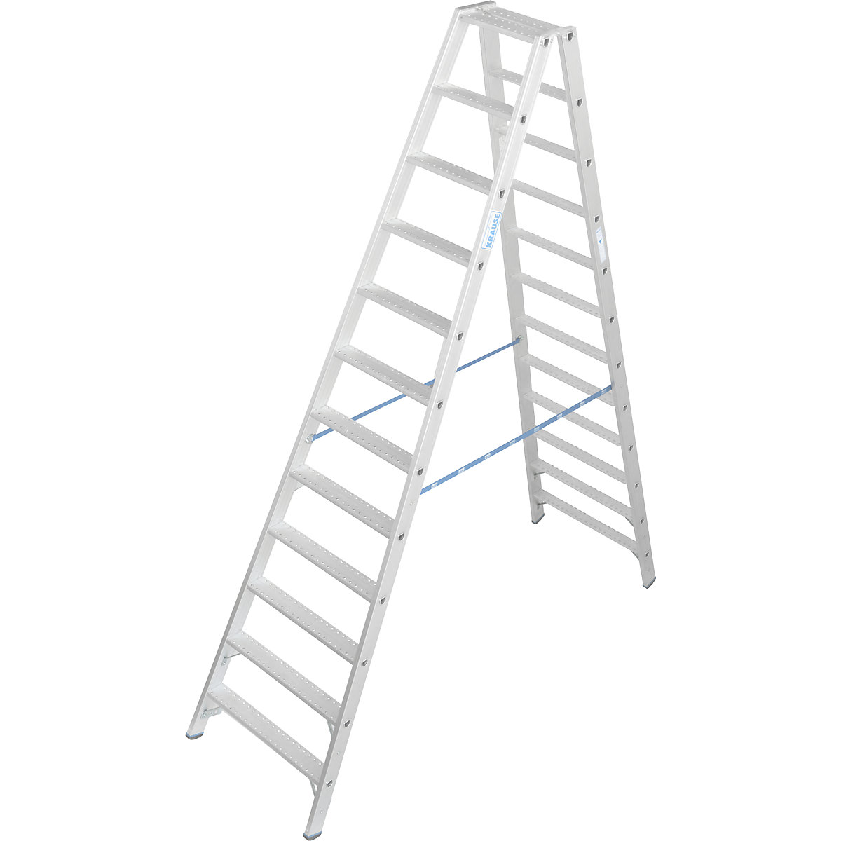 Scala a libro a gradini in alluminio, con resistenza allo scivolamento R13 – KRAUSE