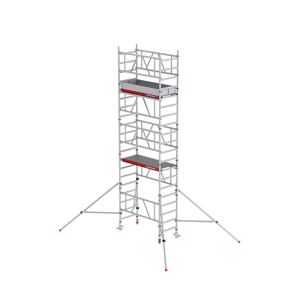 Trabattello a montaggio rapido MiTOWER Plus – Altrex, piattaforma in Fiber-Deck®, altezza di lavoro 6 m-2