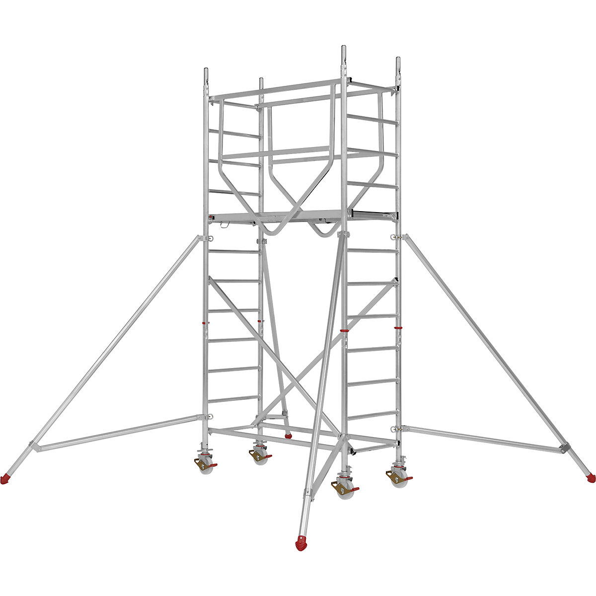 Trabattello mobile ADVANCED SAFE-T 7070 – HYMER, saldato, piattaforma 1,58 x 0,61 m, modulo 1+kit+set di stabilizzatori-4