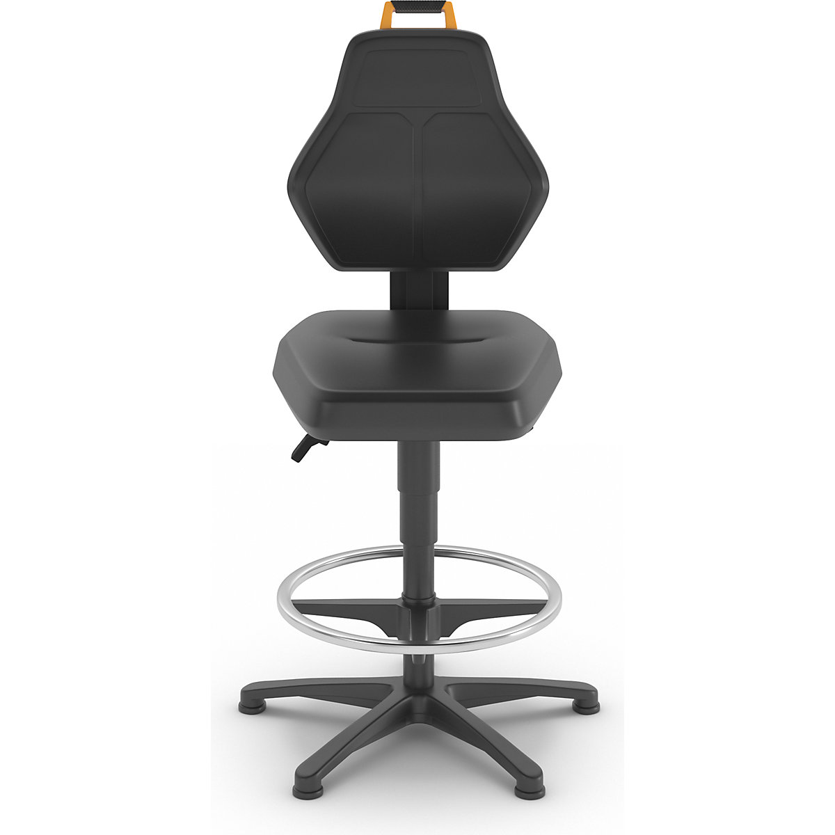 Scaun rotativ de atelier, negru – eurokraft pro (Imagine produs 6)-5