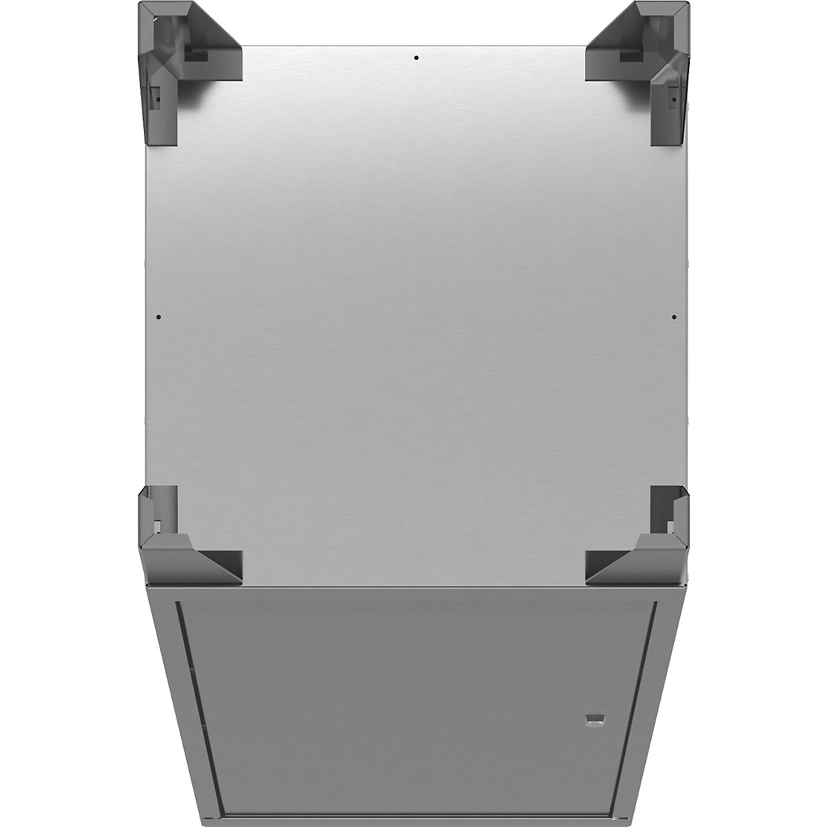 Edelstahl-Werkzeugschrank mit Stollenfüßen (Produktabbildung 4)-3