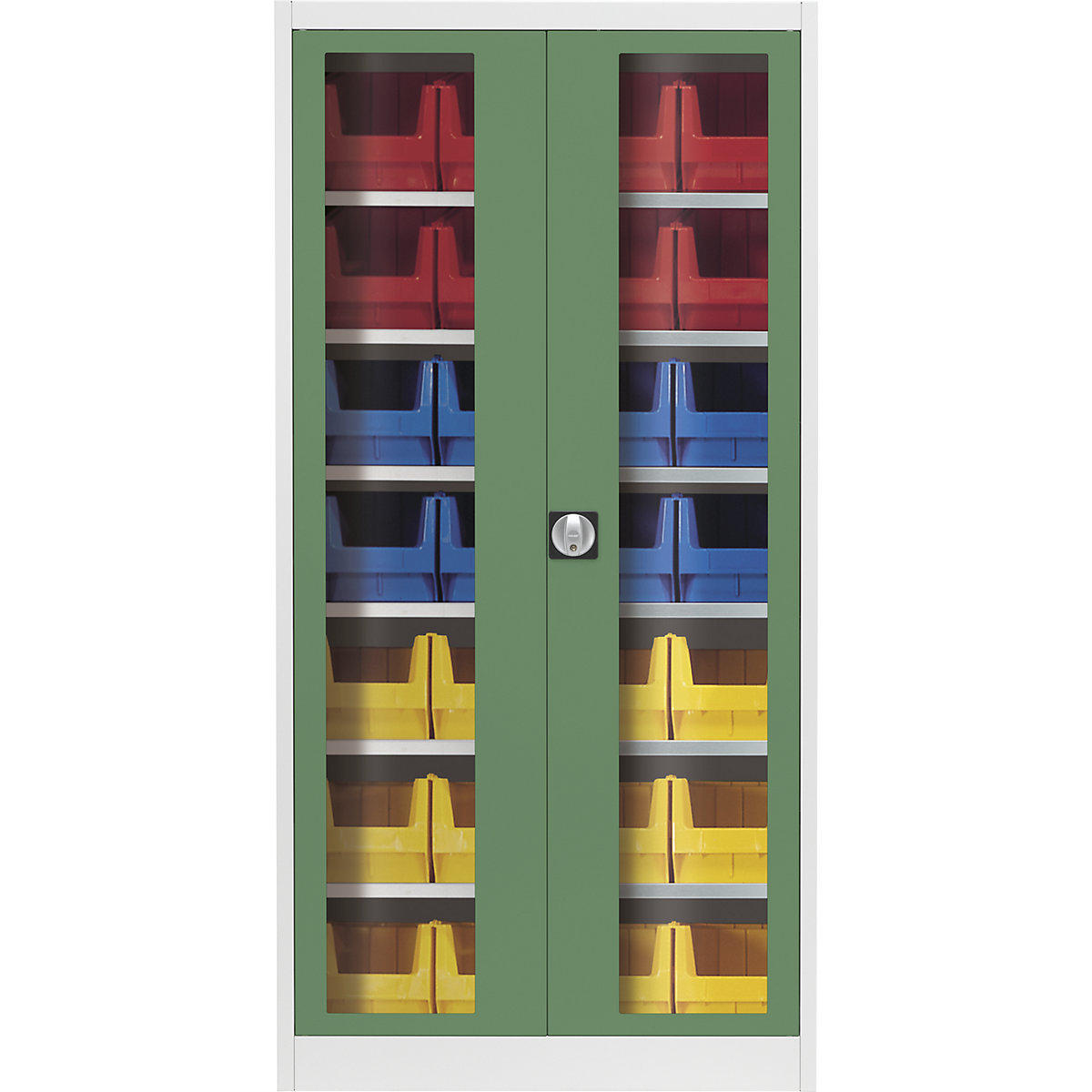 Sichtfenster-Flügeltürenschrank mauser