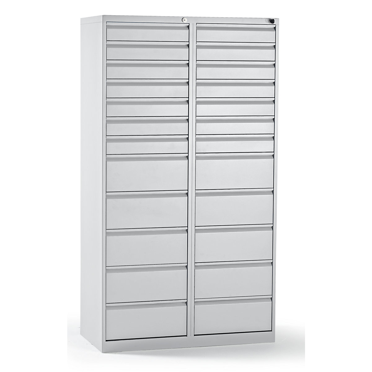 Schubladen Racks QUIPO Schubladenschrank, Stahl: HxBxT 1800 x 1000 x 500 mm, 24 ...