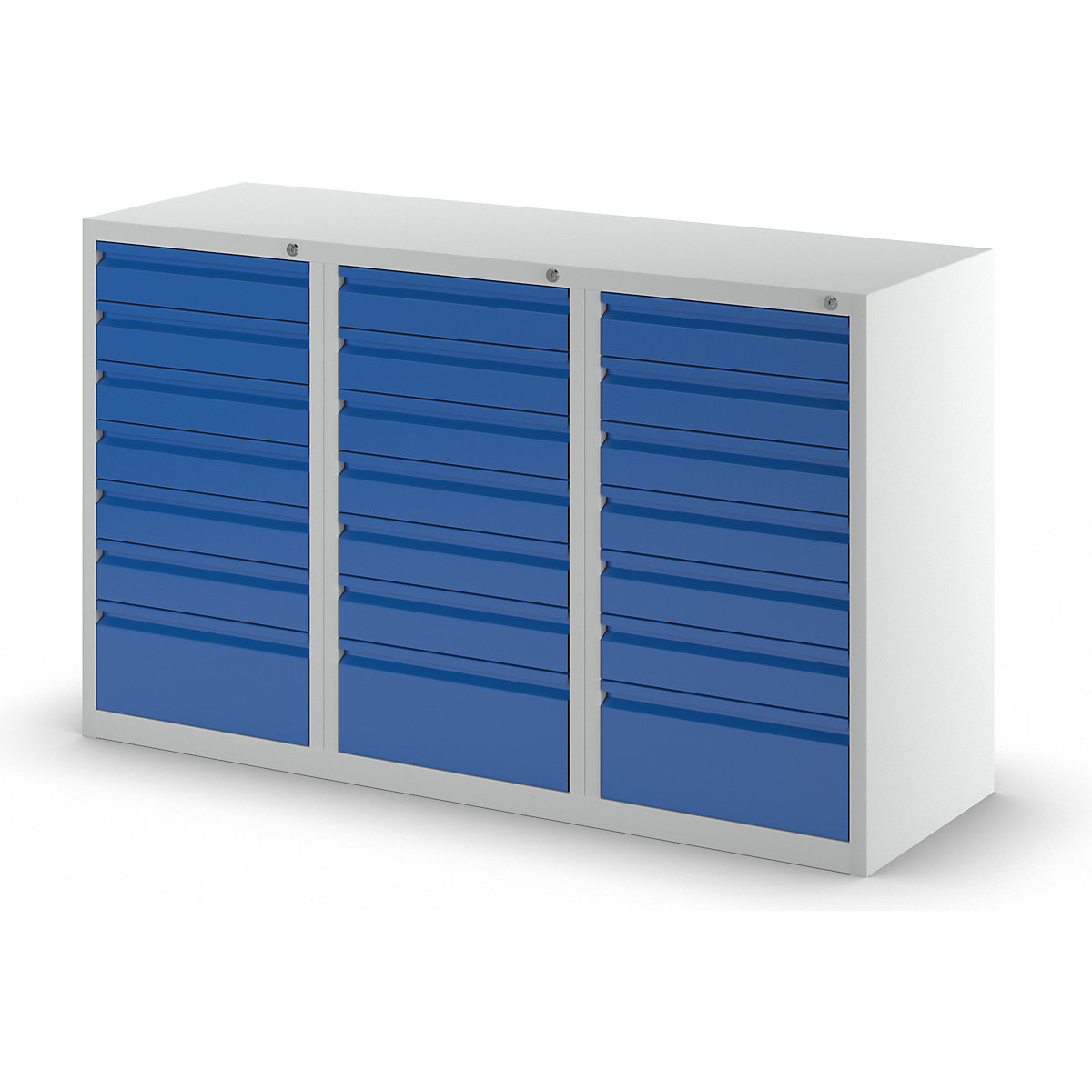 Schubladenschrank, Stahl eurokraft basic (Produktabbildung 3)-2