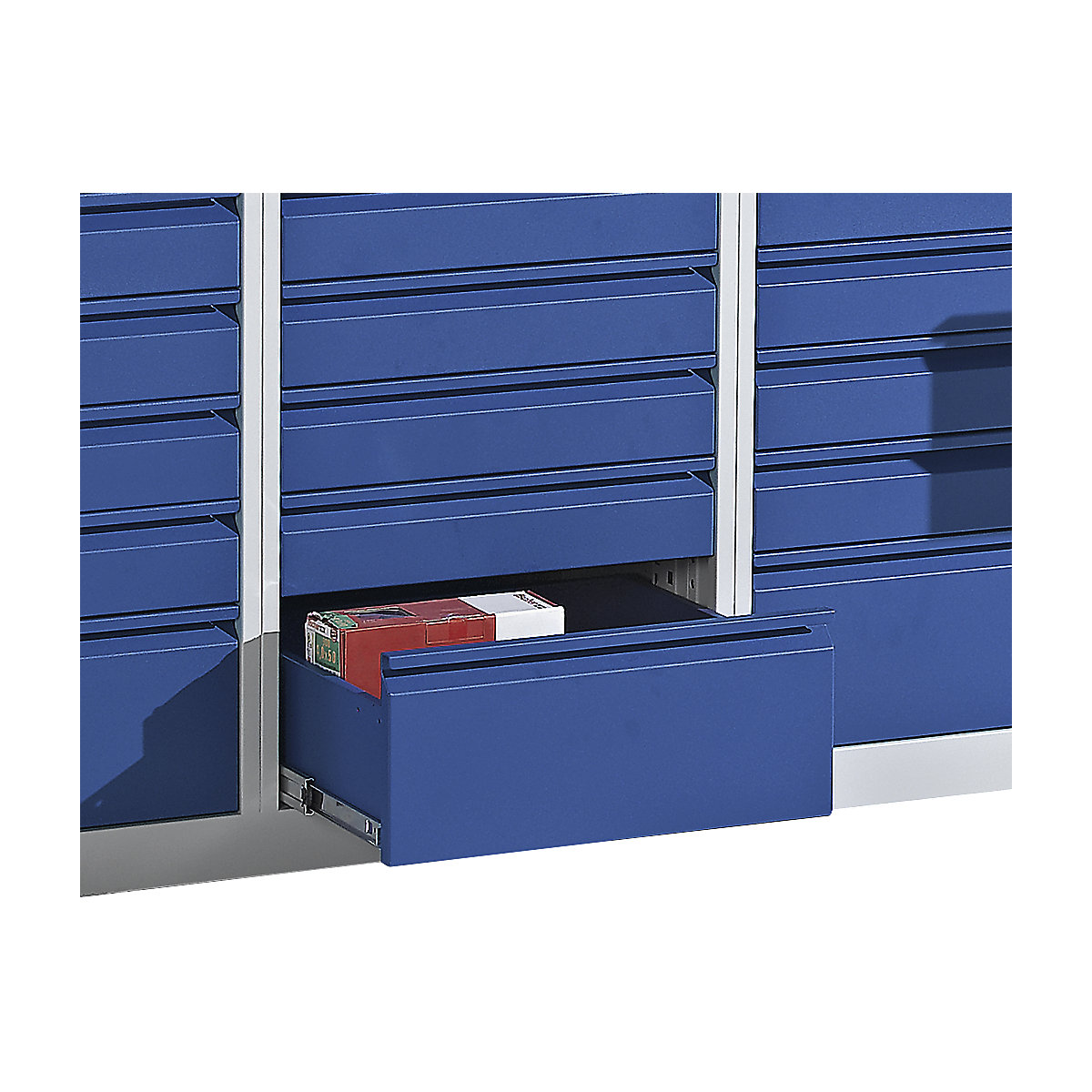 Schubladenschrank, Stahl eurokraft basic (Produktabbildung 7)-6