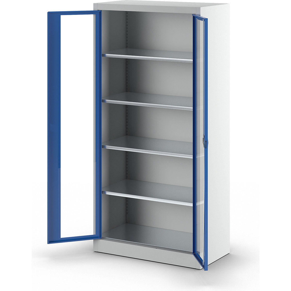 Sichtfenster-Flügeltürschrank mauser (Produktabbildung 3)-2
