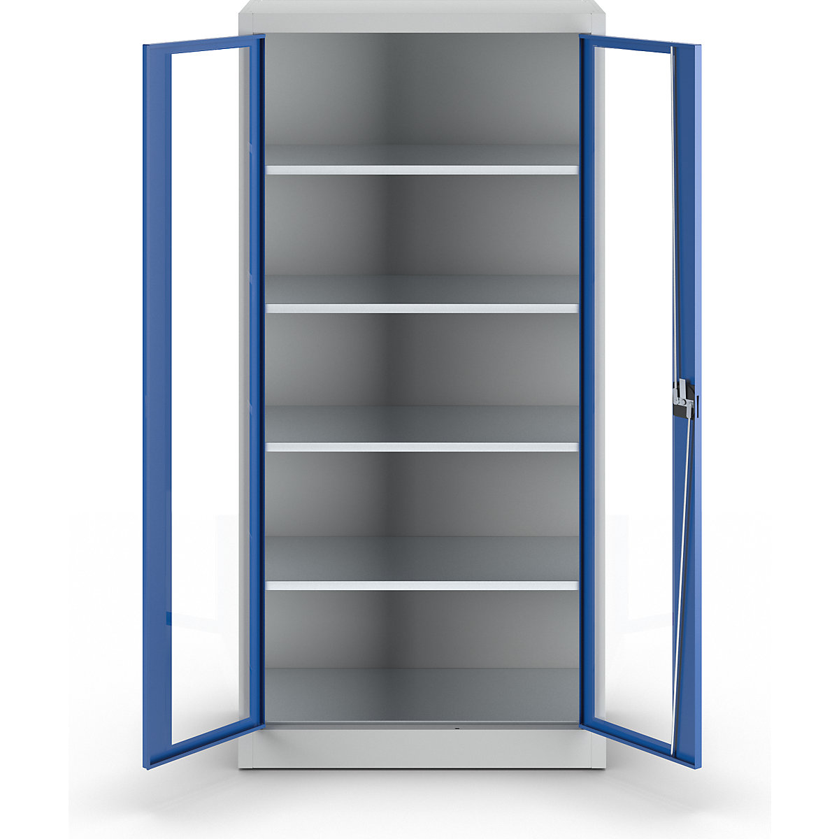 Sichtfenster-Flügeltürschrank mauser (Produktabbildung 4)-3
