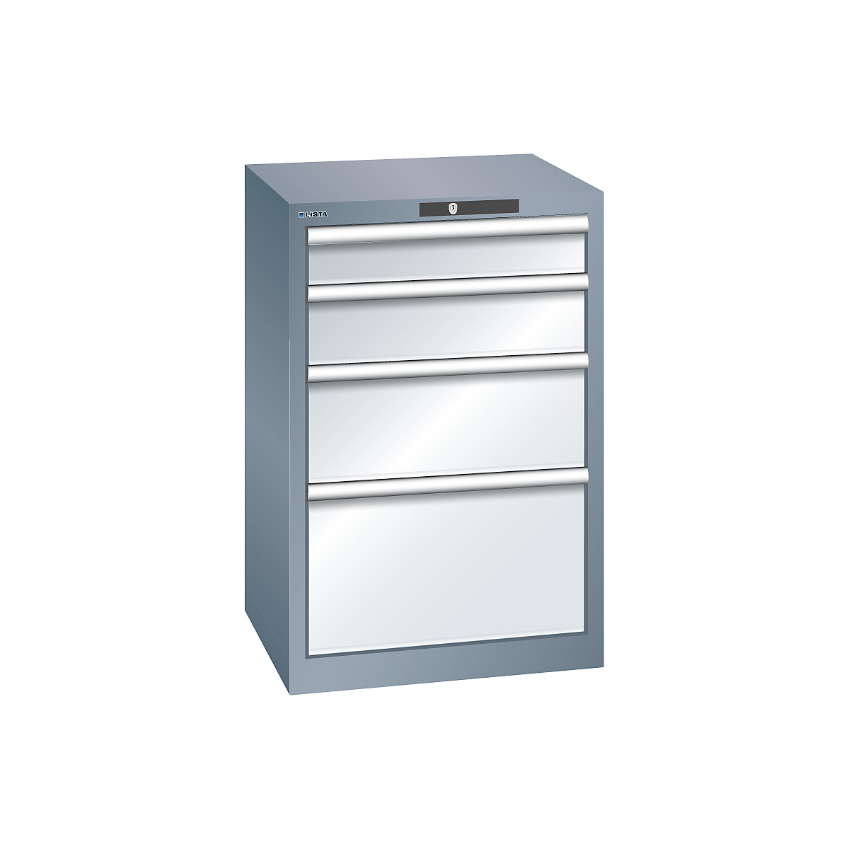 Schubladenschrank, 4 Schubladen LISTA