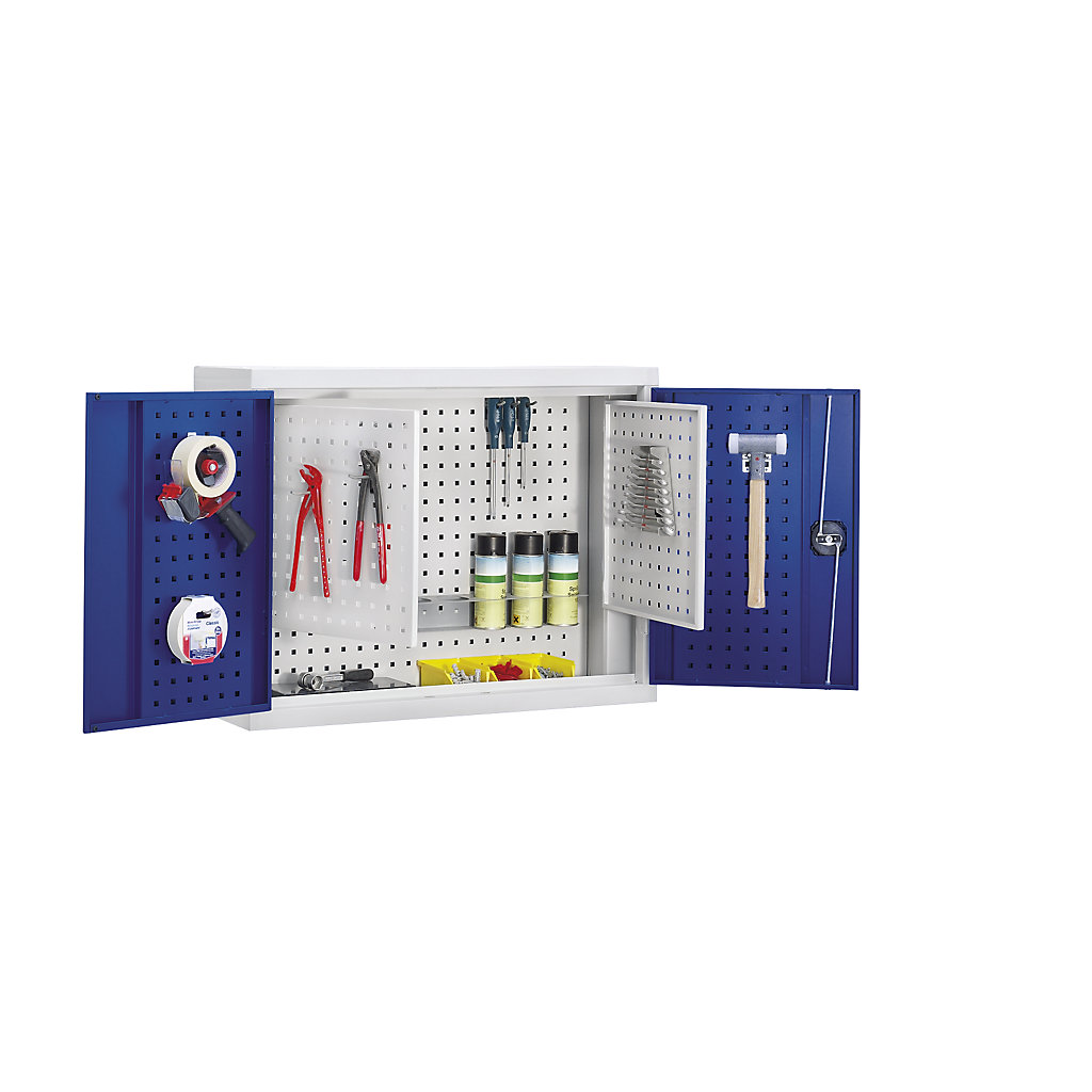 EUROKRAFTpro Blechschrank, abschließbar: Tragfähigkeit 50 kg | KAISER