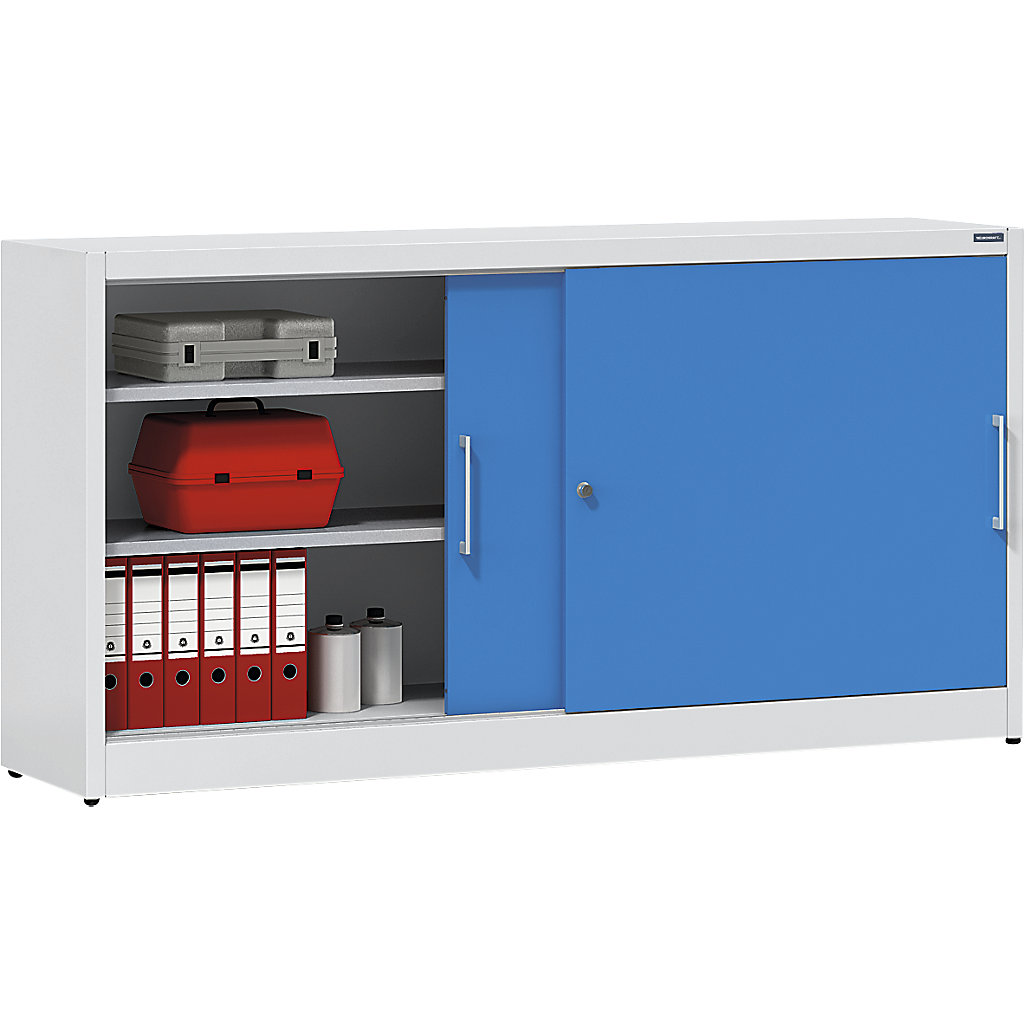 EUROKRAFTpro Schiebetürschrank Höhe 1000 mm: mit Mitteltrennwand und 2