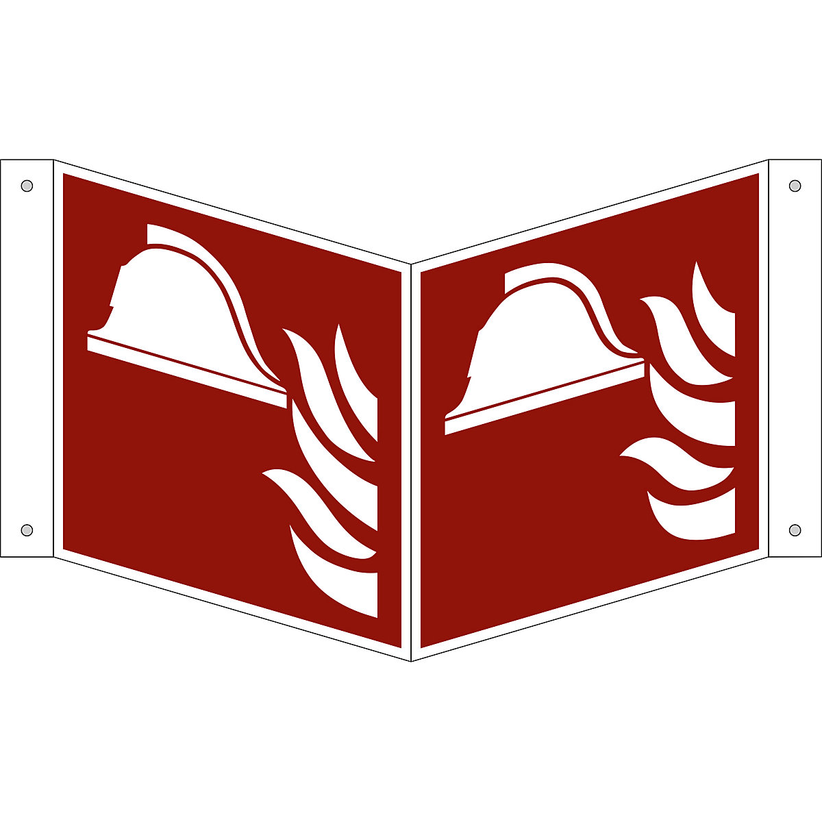Señal de protección contra incendios, medios y aparatos para combatir incendios, UE 10 unid., plástico, letrero saliente, 150 x 150 mm