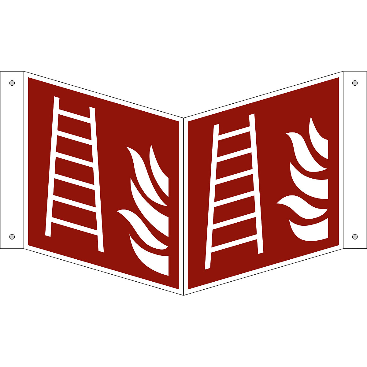Señal de protección contra incendios, escalera, UE 10 unid., aluminio, letrero saliente, 150 x 150 mm